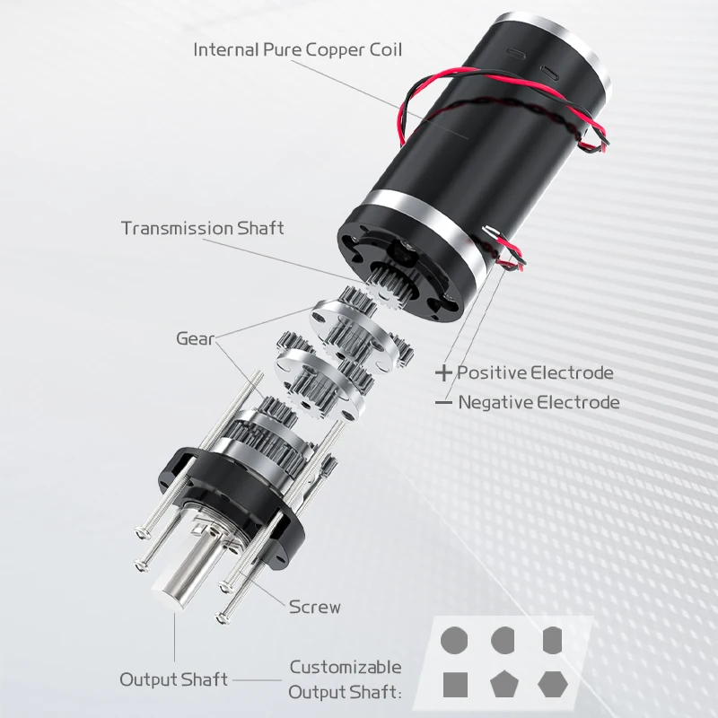 32GP-31ZY Miniature Planetary Reducer Diameter DC 12V 24V Reducer Motor Low Speed Speed Regulation Large Torque Small Motor images - 6