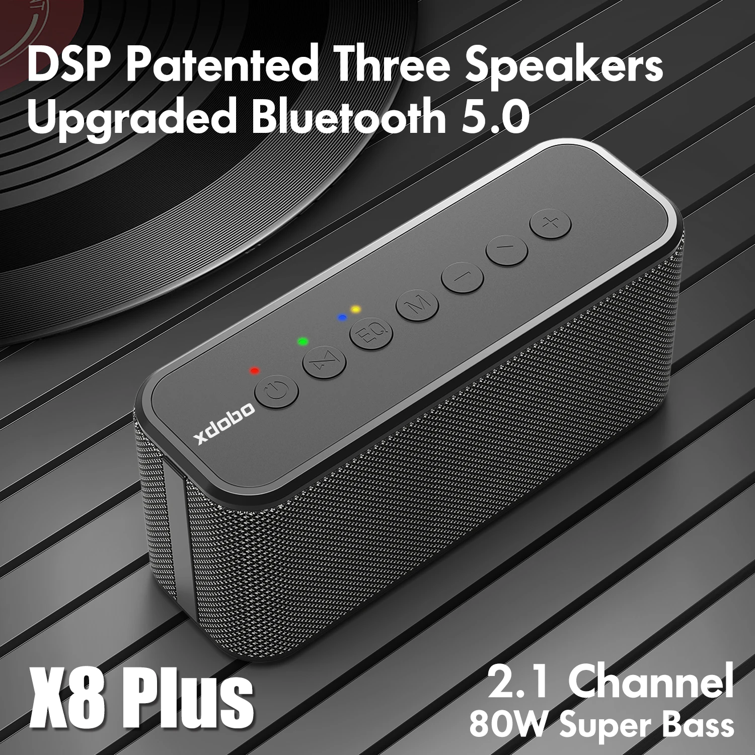 

XDOBO X8 Plus 80W X8 60W Portable Wireless Bluetooth Speaker BT5.0 Power Bank TWS Subwoofer Battery 10400mAh Audio Player