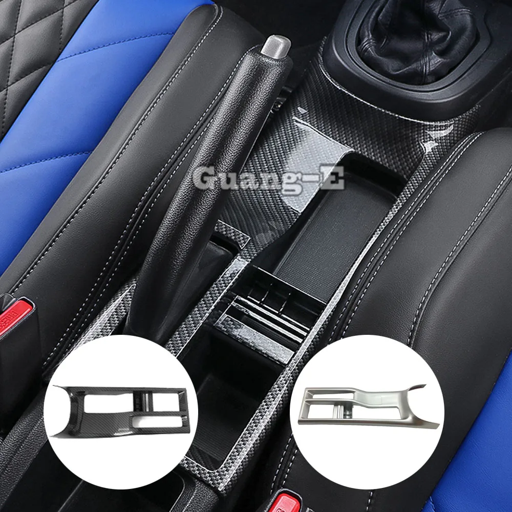 

For Honda Fit Jazz 2017 2018 2019 Car ABS Gear Handbrake Frame Sticker Inside Shift Gearbox Cup Holder Cover Trim Frame Lamp