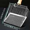 Wood Handle Cat Litter Shovel Metal Scooper with Hook Portable Stainless Steel Sifting Kitten Toilet Pet Products Cleaning Tool 6