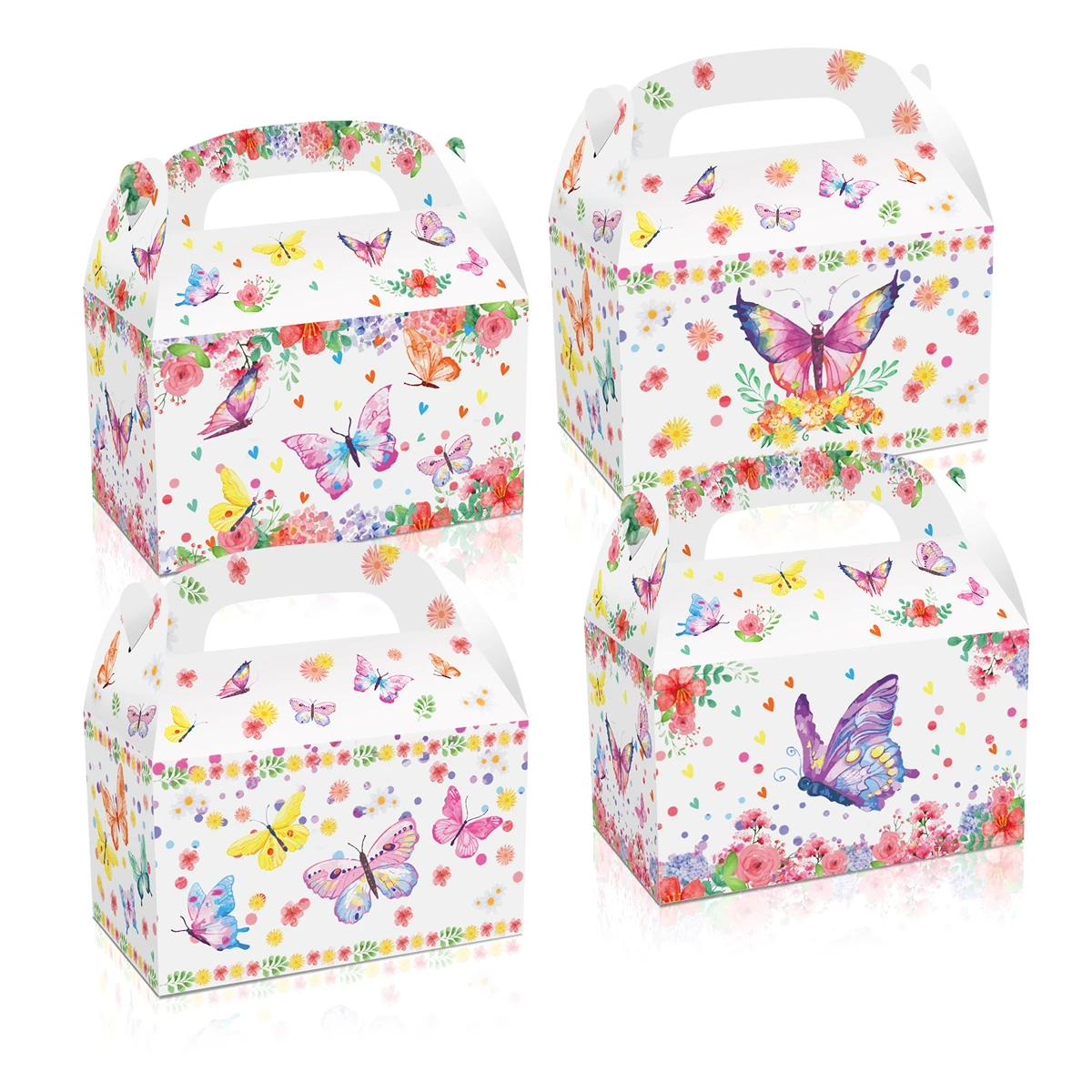 4pcs Butterfly Gifts Box Candy Boxes Wedding Favors And Gifts Boxes