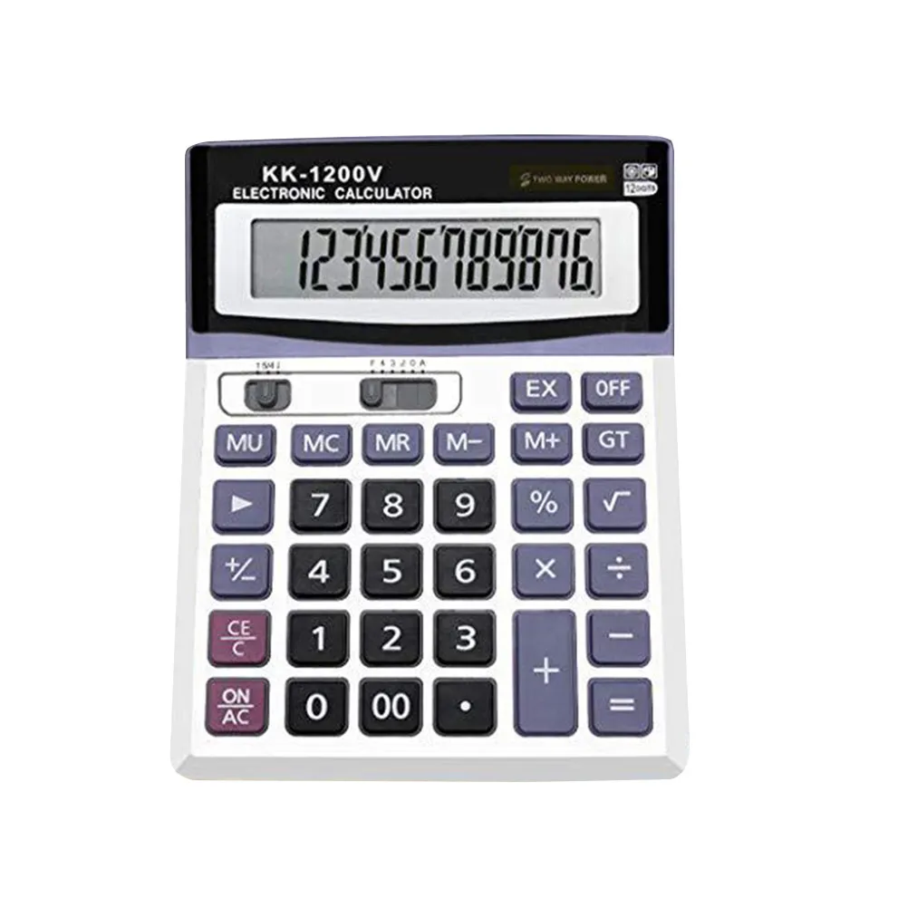 12자리 태양열 계산기, 전자식 휴대용 소형 경량 계산기, 일상 사용, 학생, 전문가, 가정, 사무실, 금융, 수학용