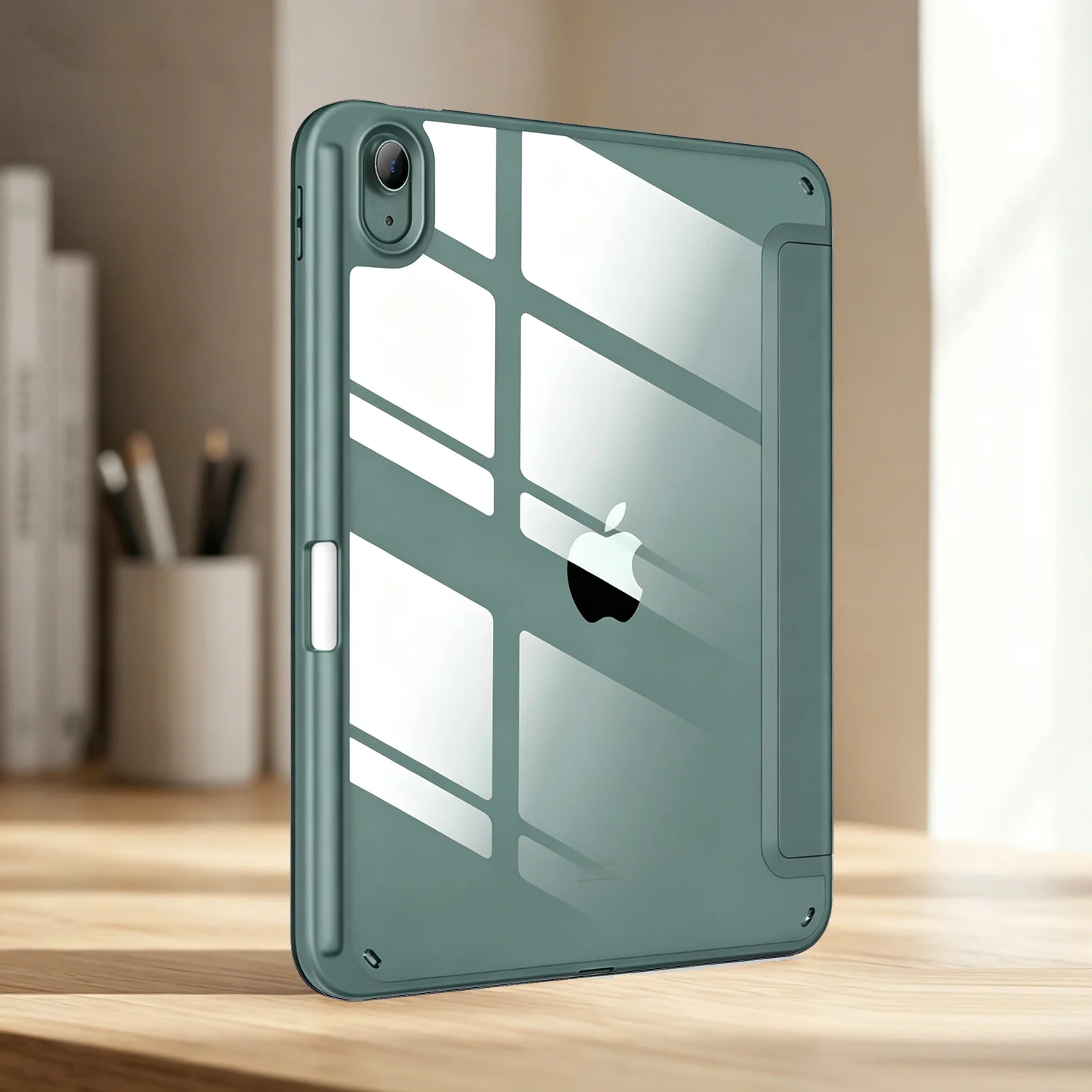Magnetic Flip Smart Cover with Pencil Holder