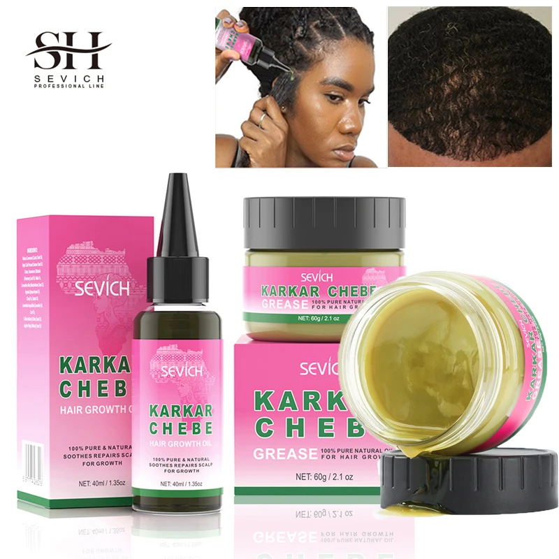 Chebe Fast Hair Growth Sevich Traction Alopecia Hair Karkar Oil Anti Hair Break Hair Strengthen Hair Loss Care Repair Damage 1