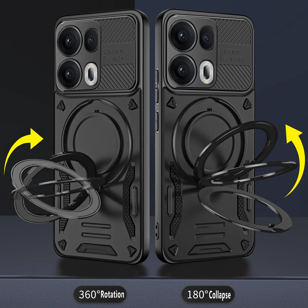 360° Metal Magnetic Rotating Ring Holder Phone Case Protector