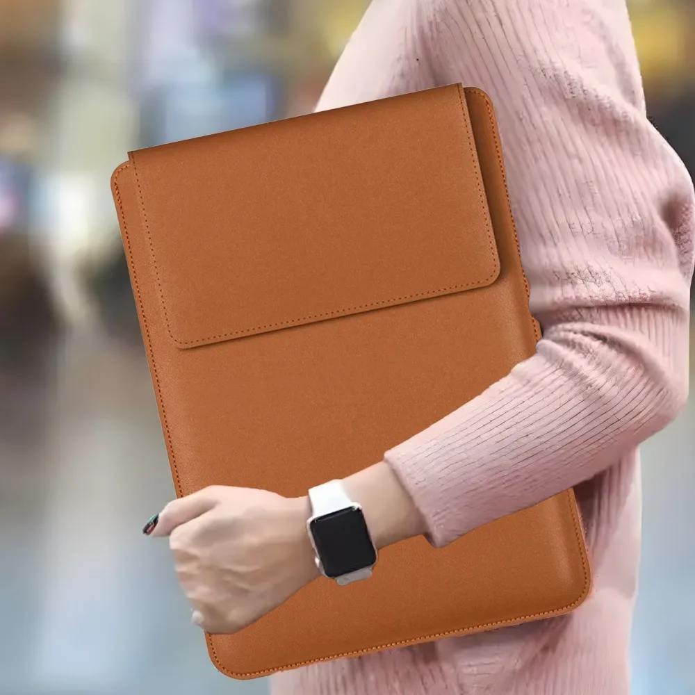 Leather Laptop Inner Bag For 14/16inch Notebook Sleeve for Apple Macbook Air Pro 13 M1 M2 Bags for ASUS 13.3 14 15 15.6 16 Cases - 6