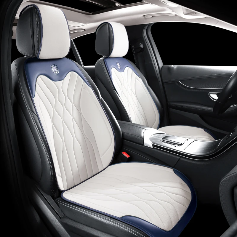 Juste de coussin de siège de voiture en cuir, protecteur de siège, avant,  luxe, cape, 5 EC - AliExpress
