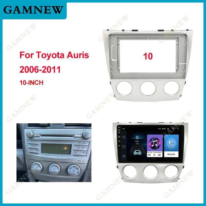 

Автомобильный радиоприемник аудио Fascia Рамка адаптер для Toyota Camry 2006-2011 10,1 "большой экран 2Din стерео пластина панель комплект крепления приборной панели