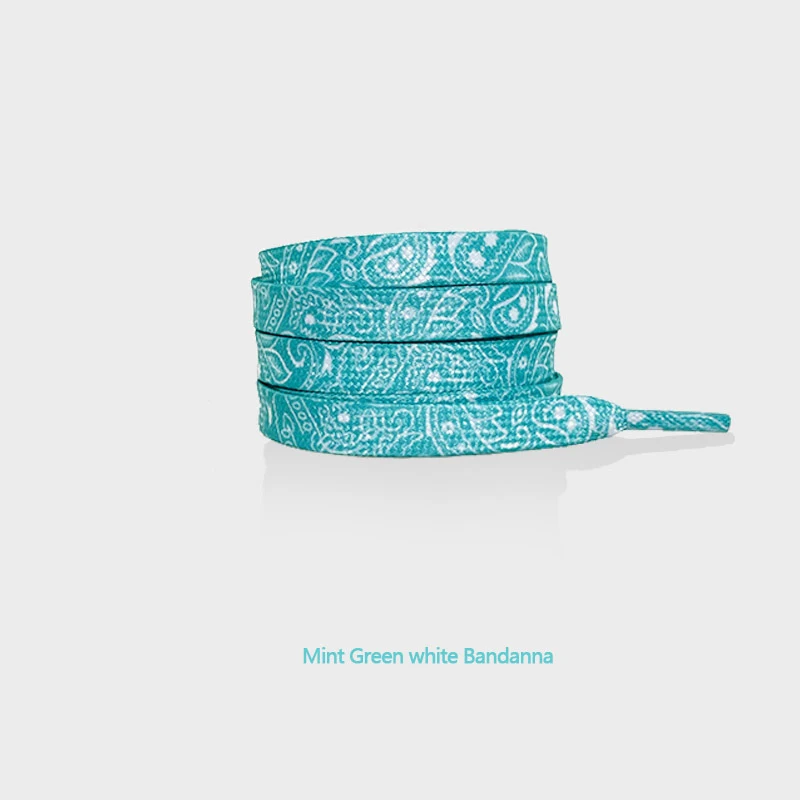 Cashew Flower Hand-Painted Gilded Flat Shoelaces