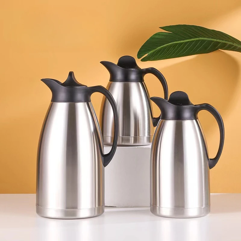 

1/2L Large Capacity Thermos Stainless Steel Insulated Kettle Vacuum Insulation Pot Hotel Restaurant Home Teapot Hot Water Jug