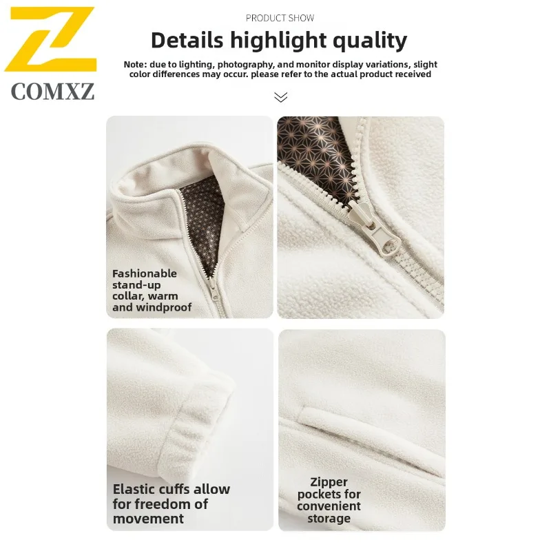 COMXZ Men's Chaqueta Windproof Loose Detachable Hood Gym Jogger Windbreaker Jacket Climbing High Quality Comfortable Outerwear
