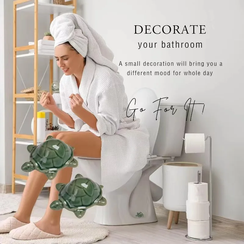 Toilet Bolt Cap Universal Bathroom Household Decoration Creative Resin Turtle Toilet Bolt Cap Home Life Supplies