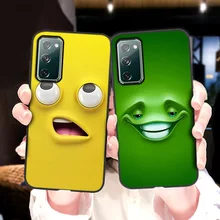 

Smiley Face Phone Case For Samsung S21 Case Cut For Funda Samsung A52 A12 A32 A51 A50 A30 A72 A71 Case S20 FE 21 Ultra Cover