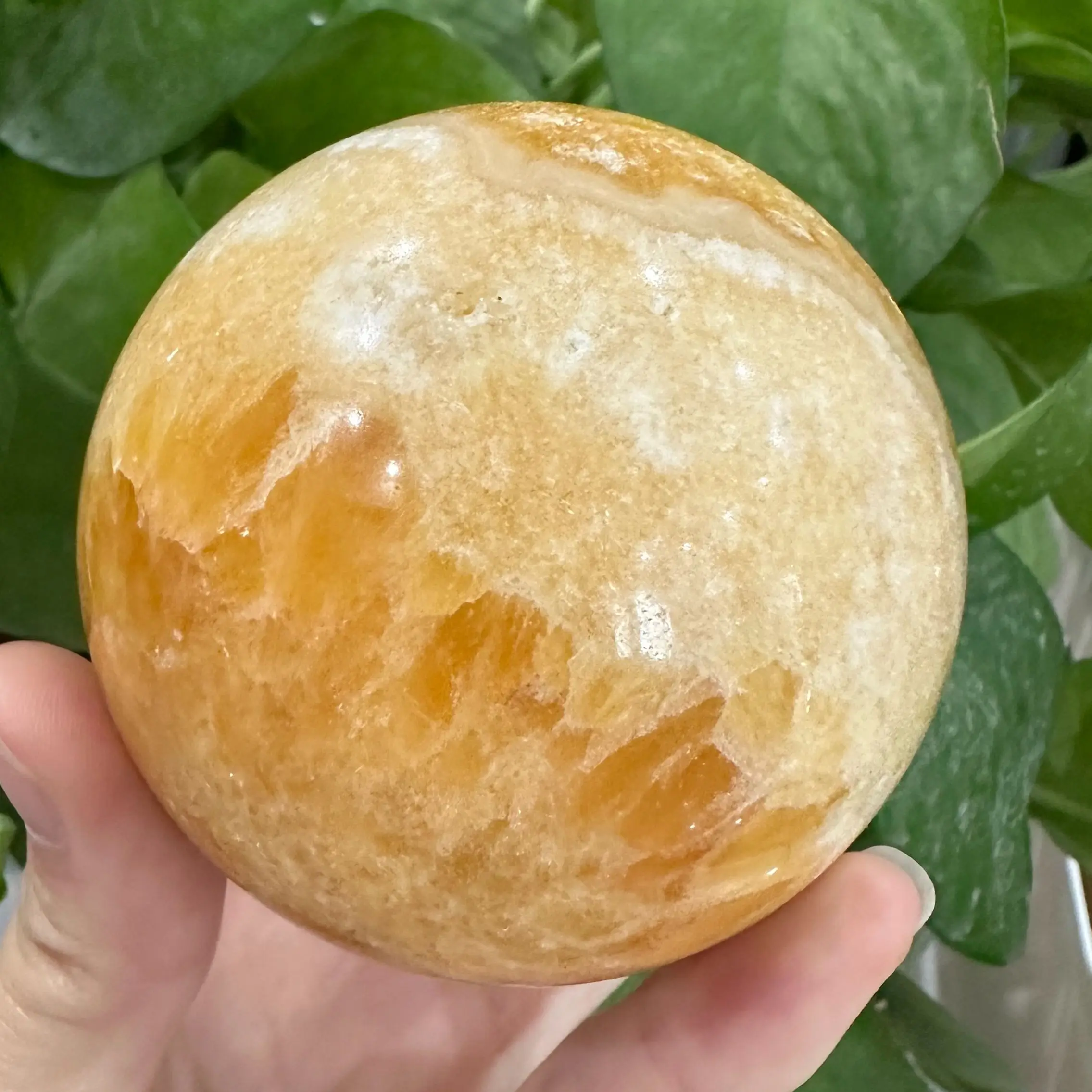 

Natural Yellow Crystal Ball Gem Reiki Home Decoration Crafts