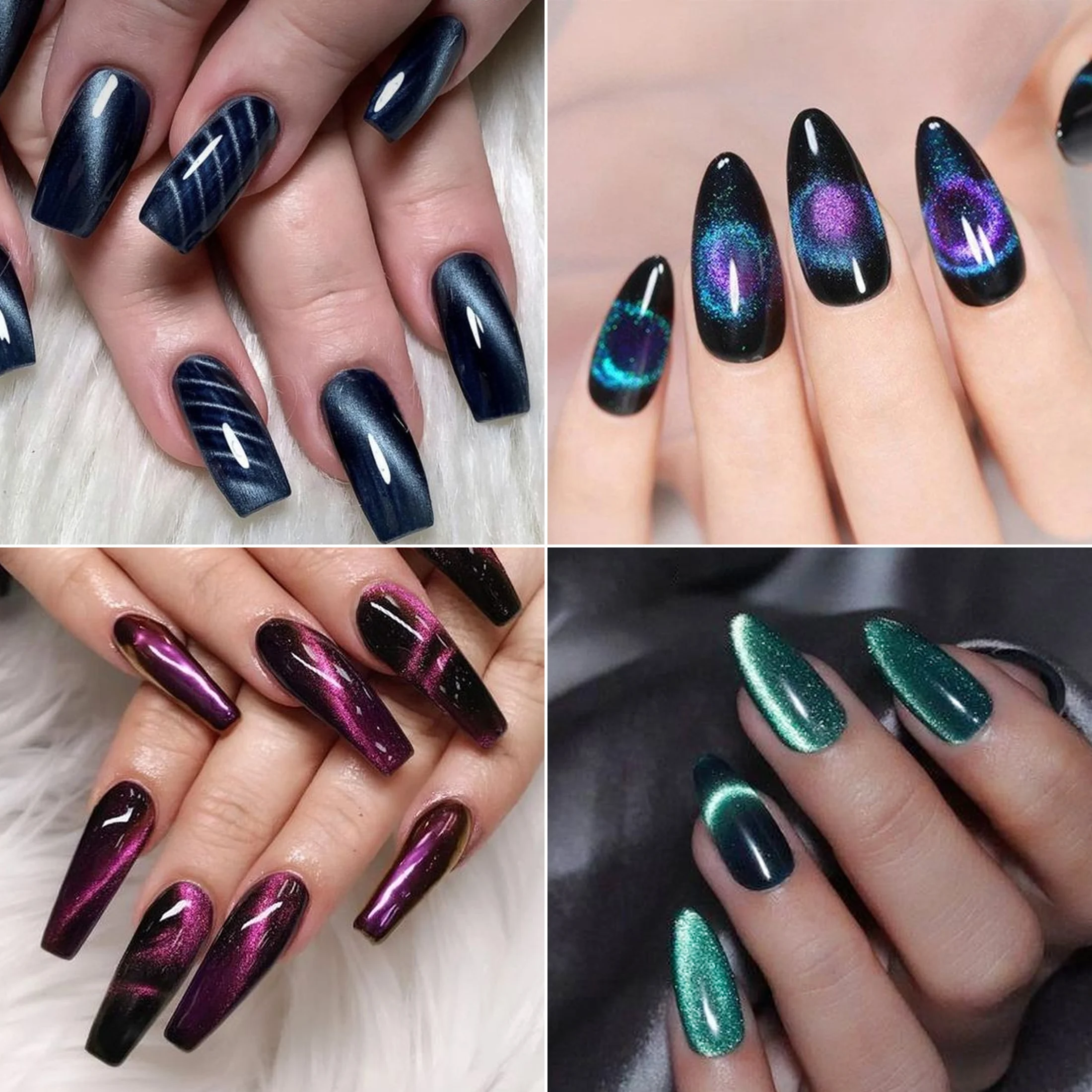 2pc Nails Art Decoration French Multi-Function Magnet Pen Painting Gel Manicure Tool Strong Cat Magnetic Stick UV Gel Polish