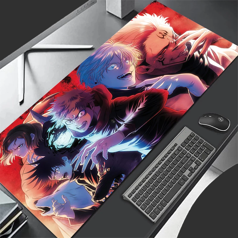 

Jujutsu Kaisen Anime Mousepad XXL Gaming Accessories Pc Mouse Pad Gamer Keyboard Large Computer Extended Protector Mice Deskmat