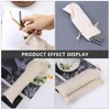 15 Pcs Storage Bag Straw Travel Toothbrushes for Children Portable Cotton Linen Drawstring 3