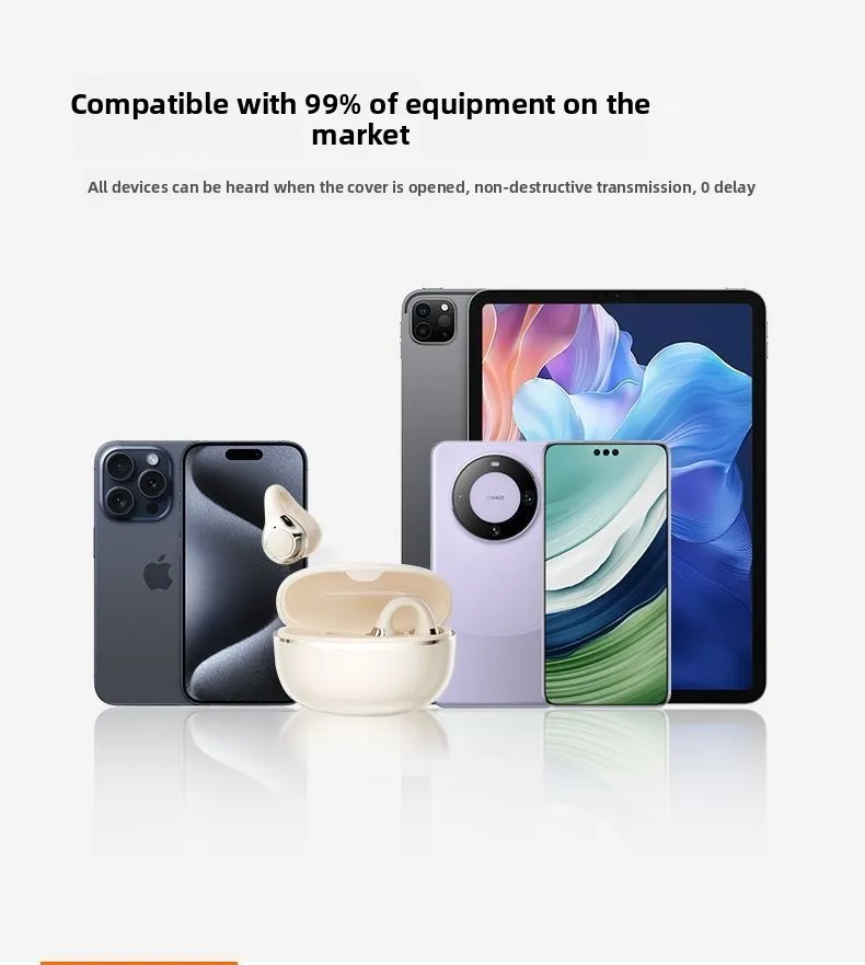 2025 New Cross-border Bluetooth Ear Clip Headphones with Long Battery Life, Open
