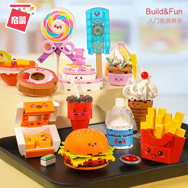 Развивающий конструктор конфеты сердце мед язык счастливая головоломка фаст-фуд музыка Детский пазл сборка игрушка для девочек Развивающий конструктор конфеты сердце мед язык счастливая головоломка фаст-фуд музыка Детский пазл сборка игрушка для девочек