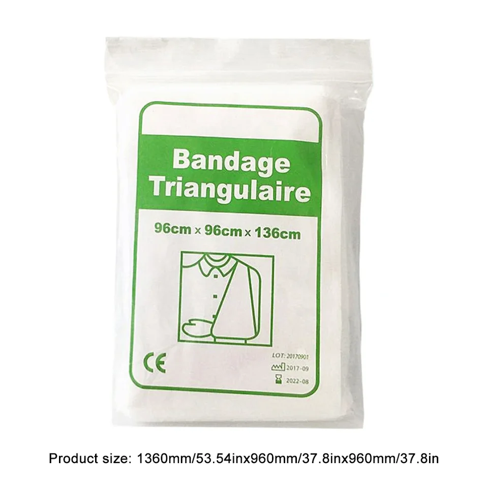 Triangular First Aid Bandage Non-Woven Emergency First Aid Bandage Security Protection Bandage for Wound Care