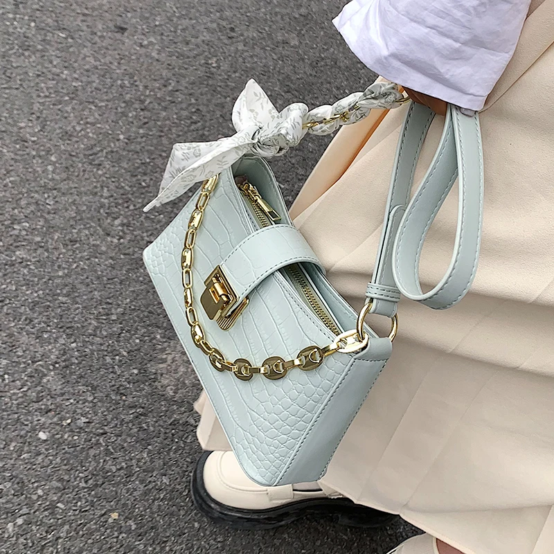 

High-quality Texture Crocodile Pattern Women's Bag 2022 Summer New Hot-selling Messenger Bag Shoulder Bag Armpit Bag Handbag