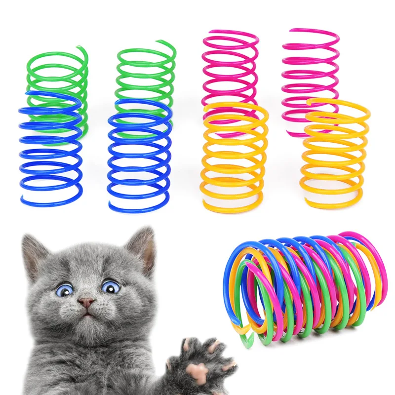 Colorful Springs Toy Cat Cat Toys Flexible Springs Cat Spring Toys