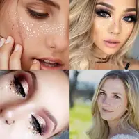 New Freckles Stickers Tattoo on Face Festival Accessories Glitter Bright Face Art Tattoo Sticker Face Jewels Gemsface Decoration 2