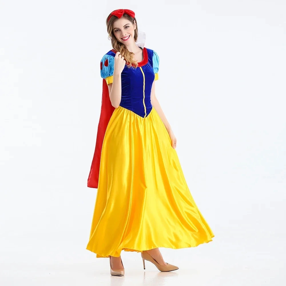 Snow White Princess Costume for Adults - Halloween Cosplay Dress