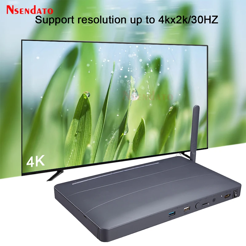 4K HDMI Multi Media Video Player 8 way HDMI TV Multimedia Hard Drive Player Android 4.4 MultiMedia TV Box for TV Projector