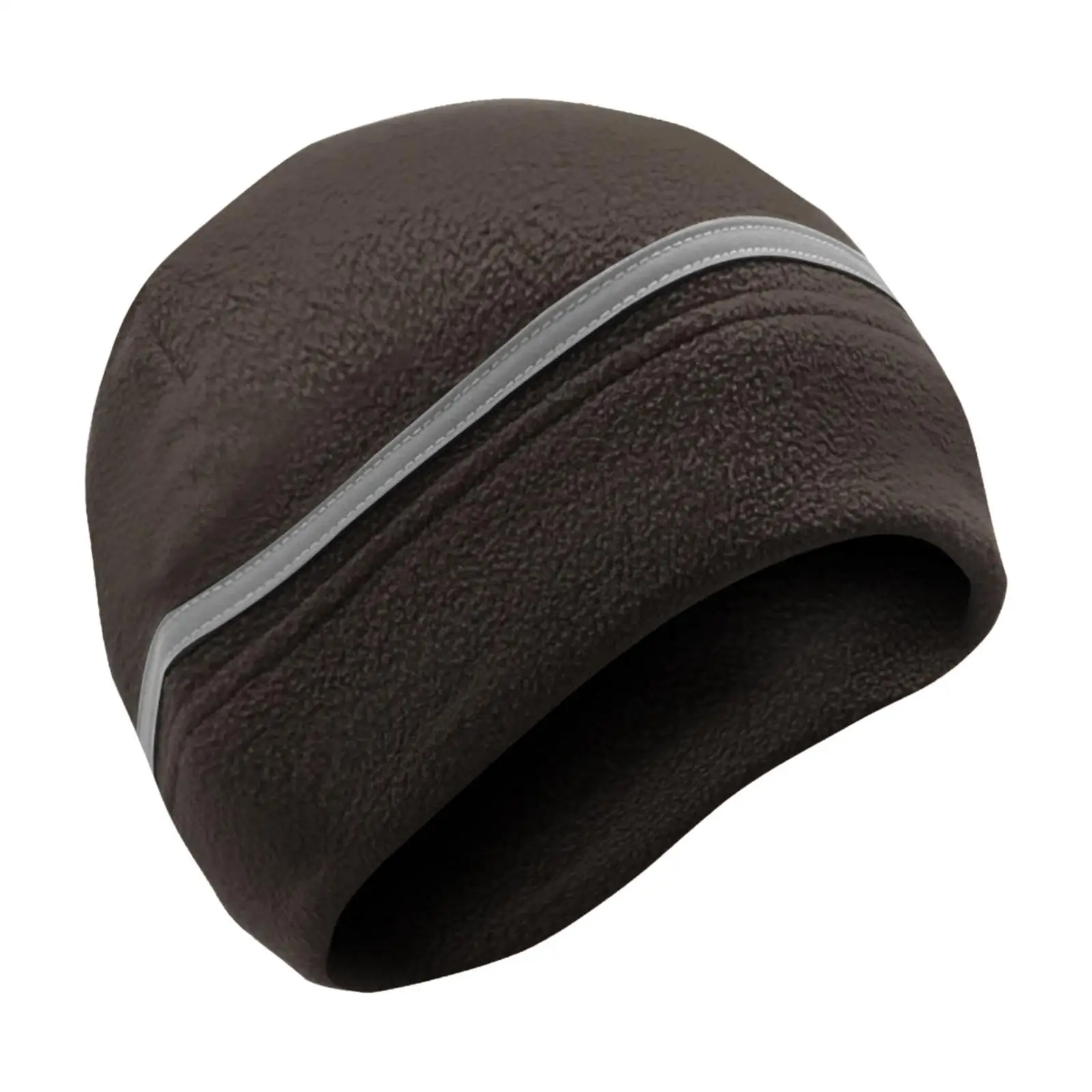 Reflective Fleece Hat Winter Beanie Thick with Plush Lining Skull Cap Neon Safety Beanie for Biking Snowboard Motorcycling
