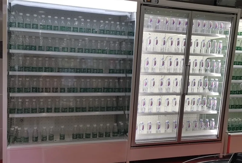 Supermarket Refrigeration Display Fridge Open Chiller Fruit Refrigerator Drink Soft Drinking Fridge With Customized Design - Image 6