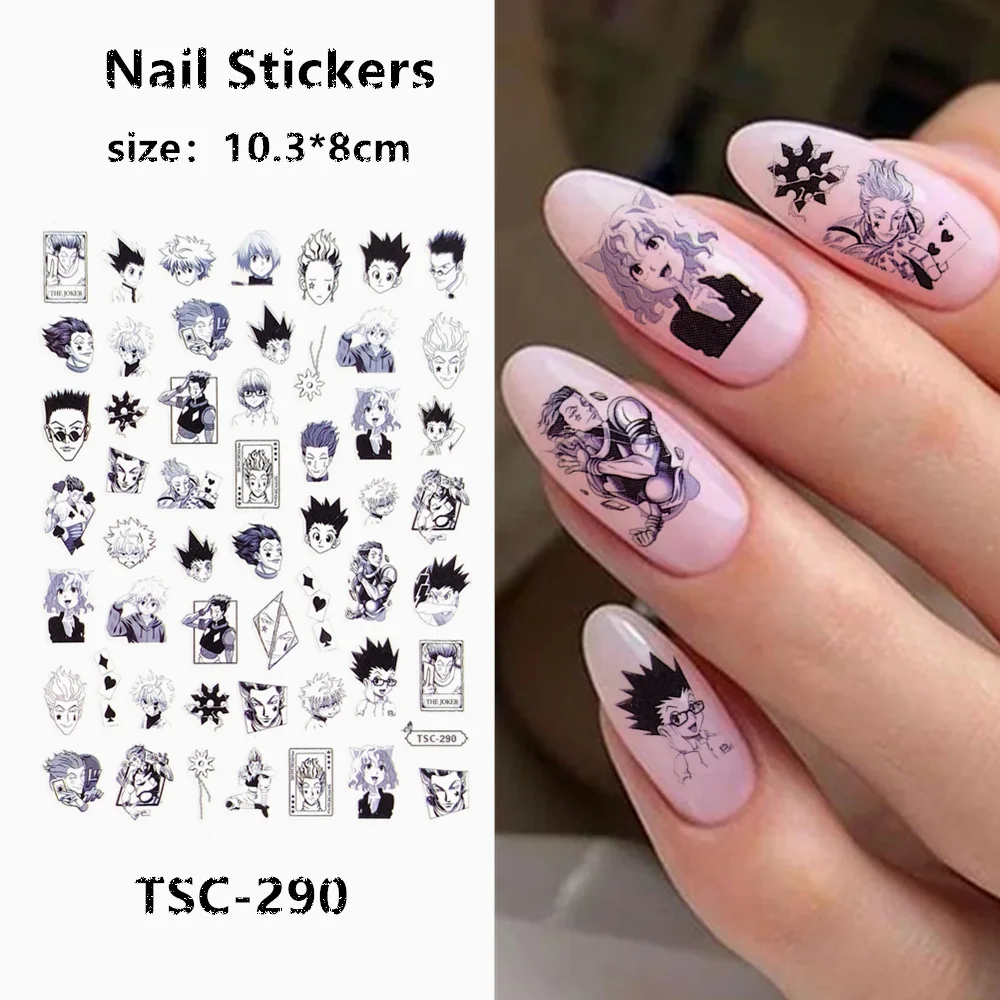 TSC series TSC-279-290 full time hunter 3D Back glue Self-adhesive Nail art Nail sticker decoration tool Sliders For Decals