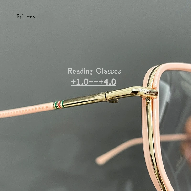 

Large Oversized Reading Glasses for Women Unisex Fashion Square Blue Light Blocking Presbyopia Luxury Retro Far Sight Eyeglasses