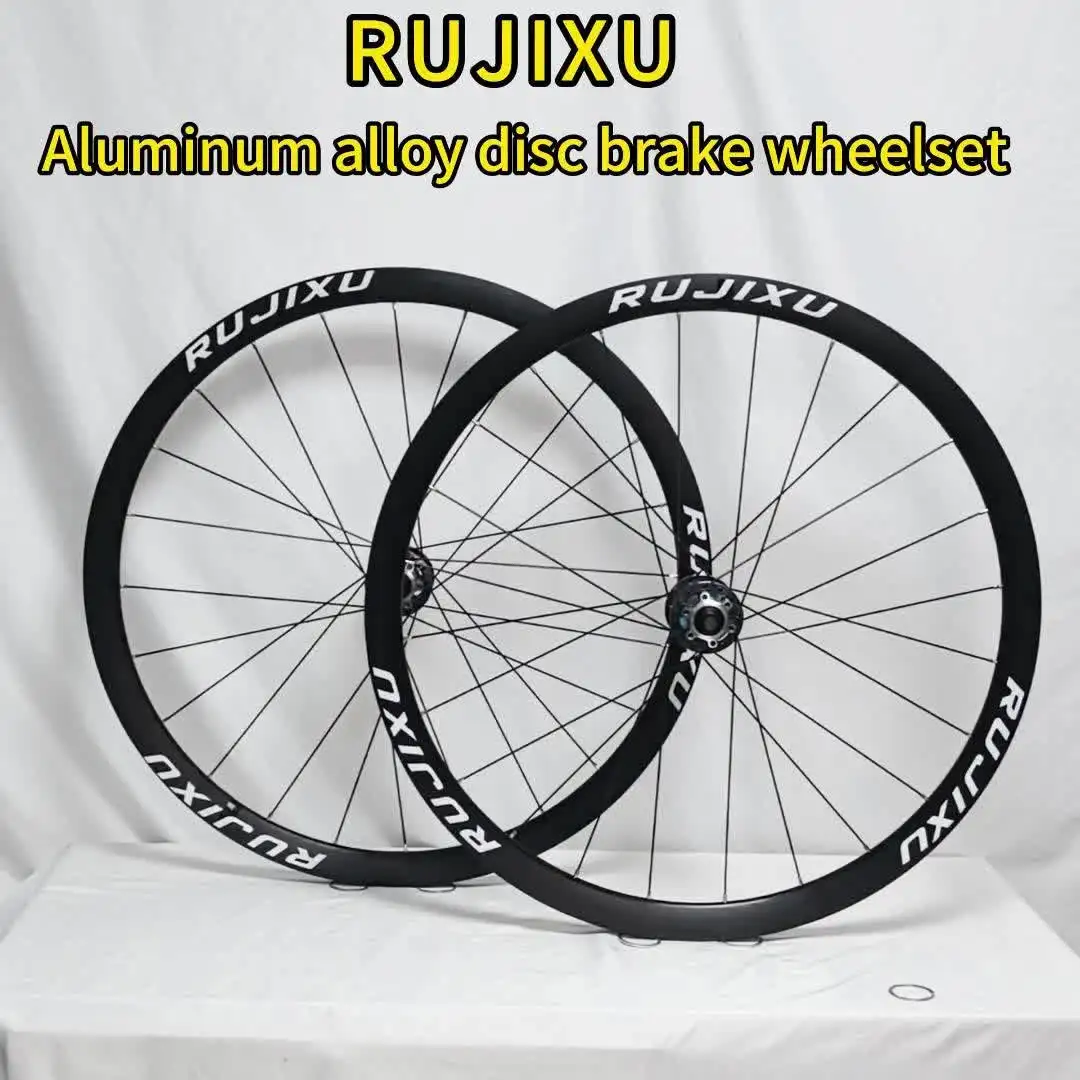 RUJIXU 700C グラベルロードバイクホイールセット 30/35mm アルミ合金