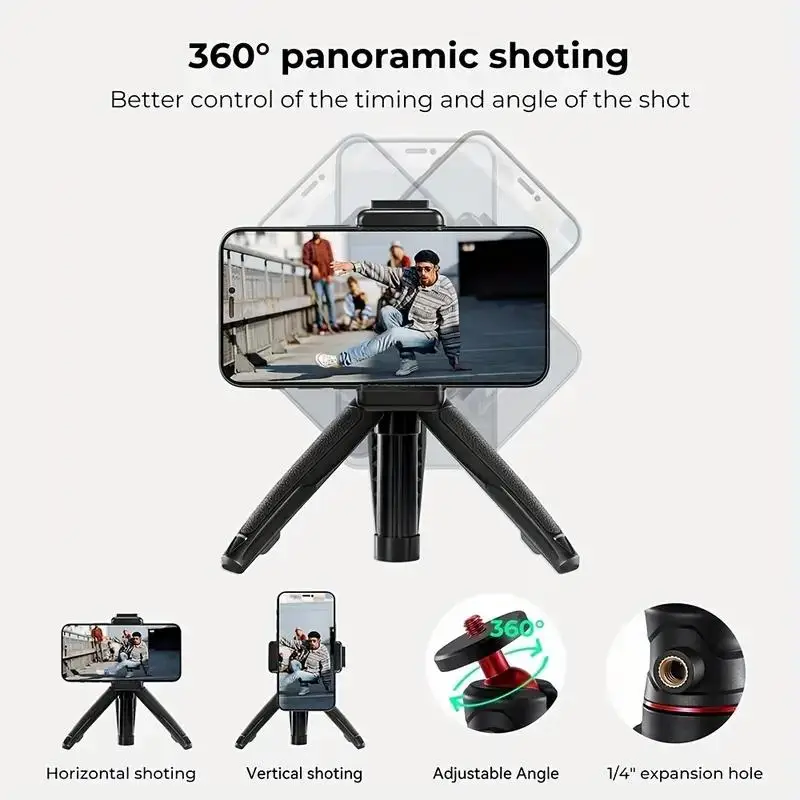 휴대용 확장형 삼각대 스탠드, 스마트폰, DJI 캐논 카메라, 라이브 스트리밍 홀더와 호환, 여행용