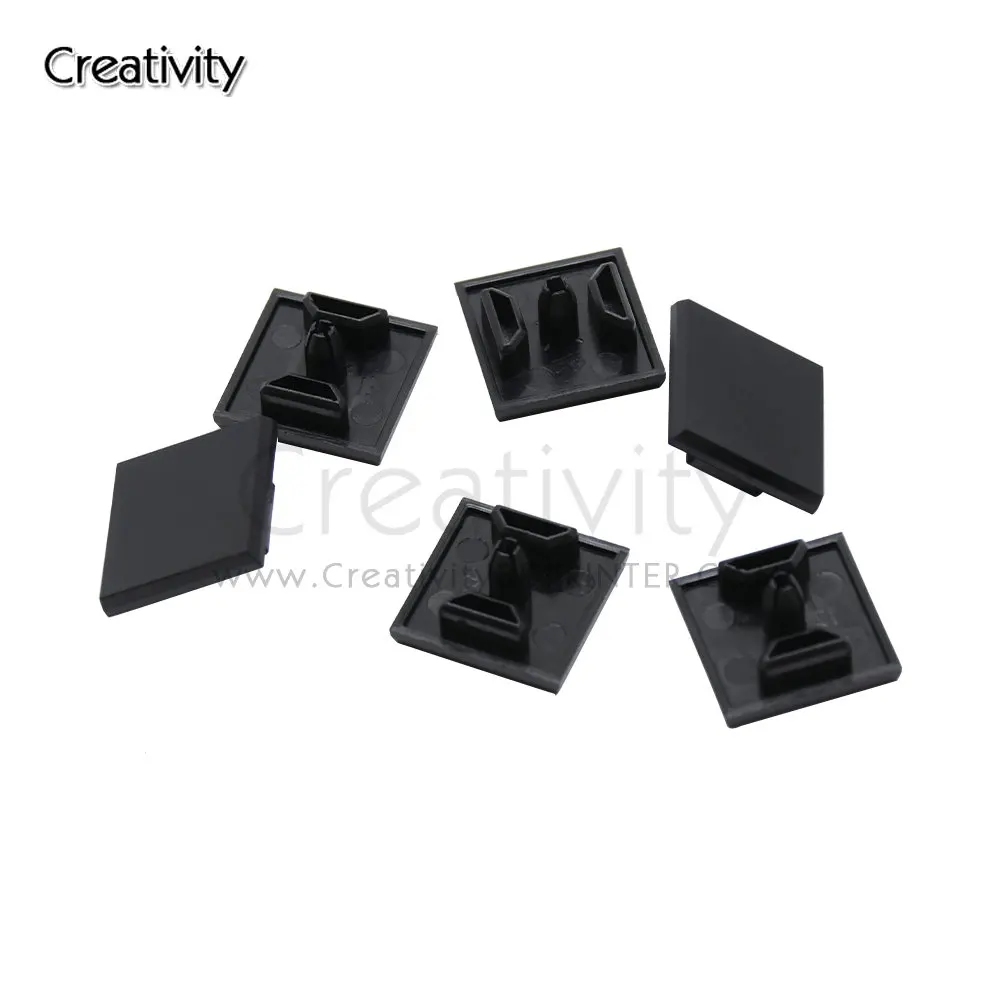 20/50/100Pcs 알루미늄 프로파일 엔드 캡 2020 플라스틱 엔드 캡 커버 플레이트 알루미늄 압출 3D 프린터 부품