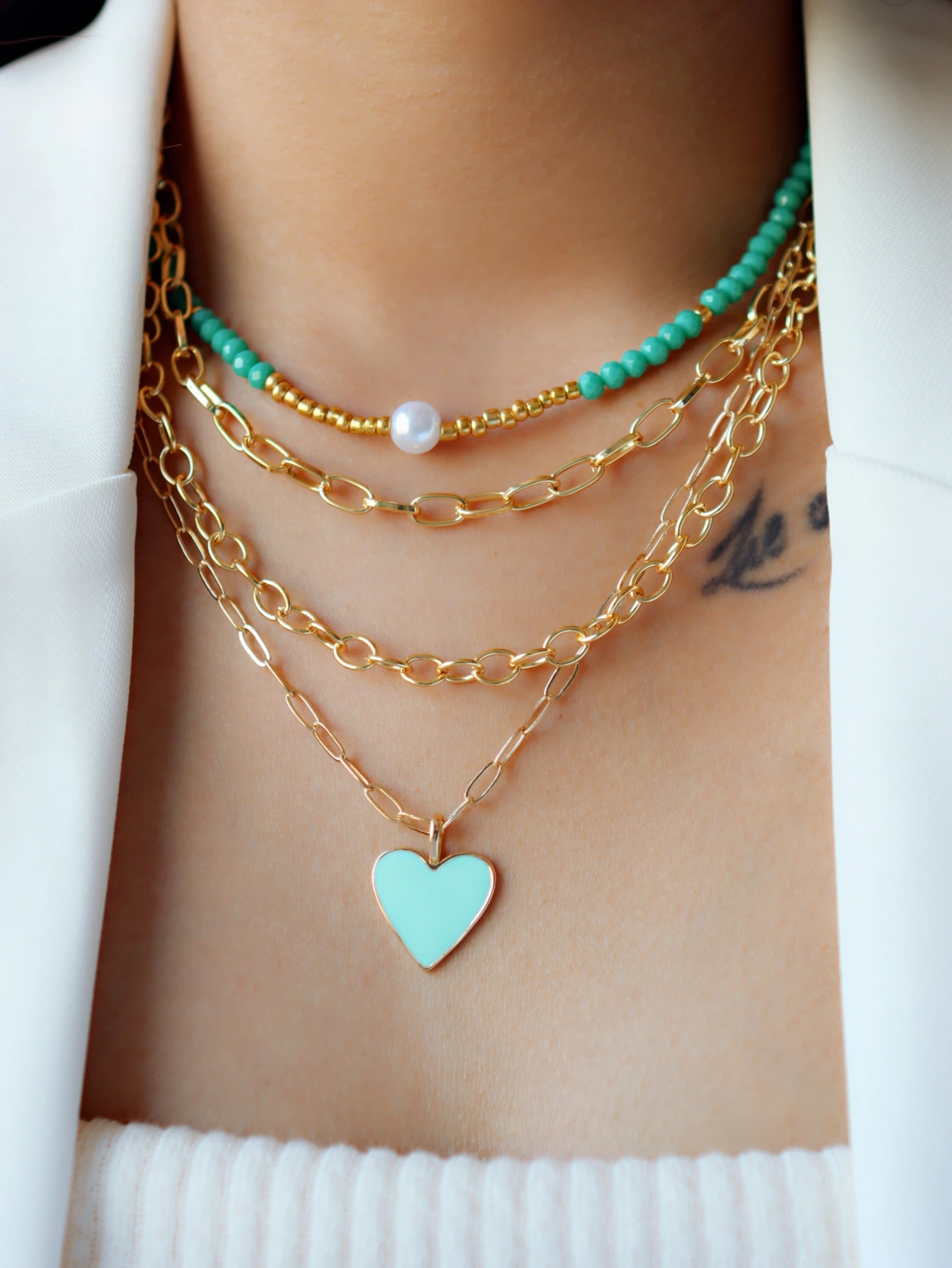 Crafted by Hand Bohemian Multi layer Necklace womens fashion