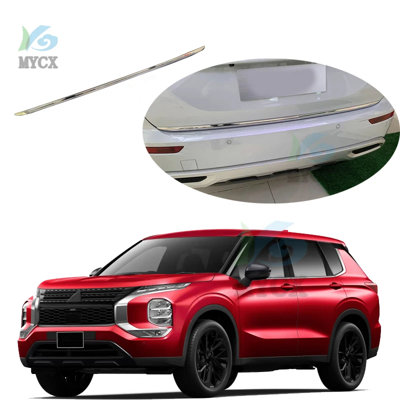 

For Mitsubishi Outlander 2022 2023 Tailgate Rear Door Bottom Cover Molding Trim ABS chrome back door trim car Accessories