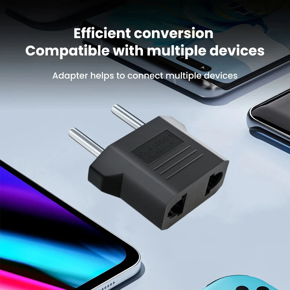 Plug Adapter 3/5/10Pcs European Euro EU to US USA