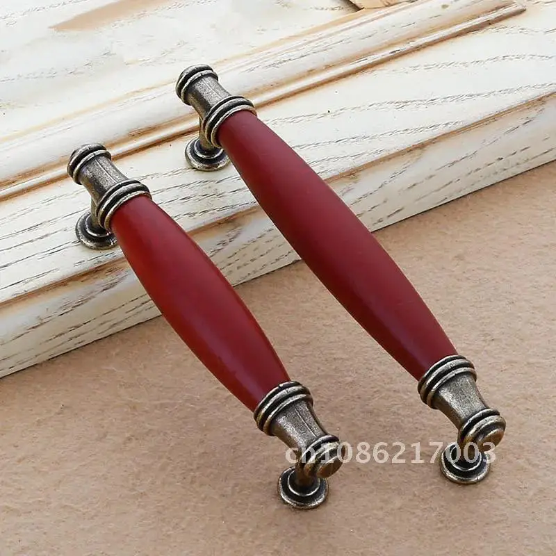 Wooden Vintage Handles for Furniture Cabinet Knobs and Handles Cupboard Handles Drawer Pulls Kitchen Handles Furniture Hardware