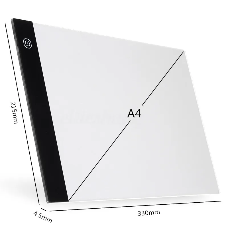 A4 USB LED Art Stencil Board Light Tracing Drawing Copy Pad Table Box 2