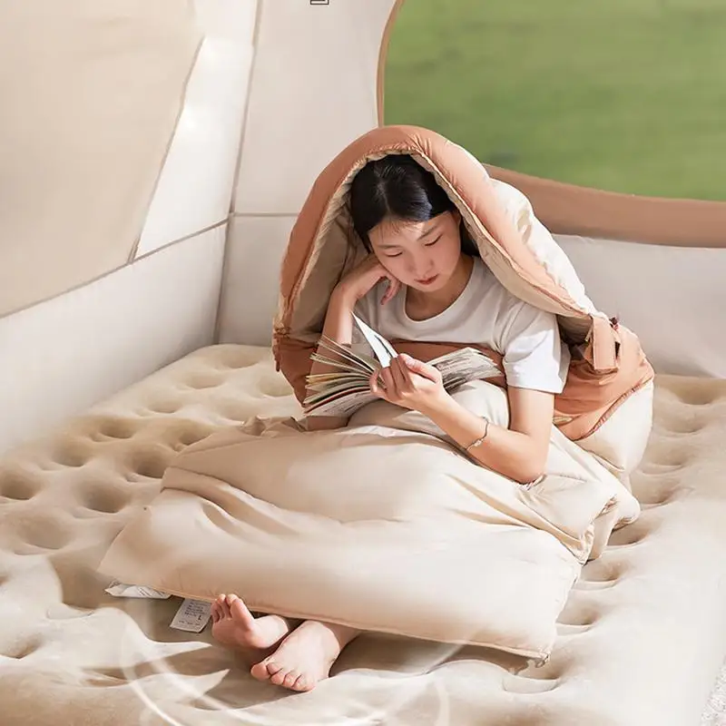 Camping Sleeping Bag Envelope Type Backpacking Cotton Sleeping Bag Lightweight Nap Mat Comfortable Keep warm cover