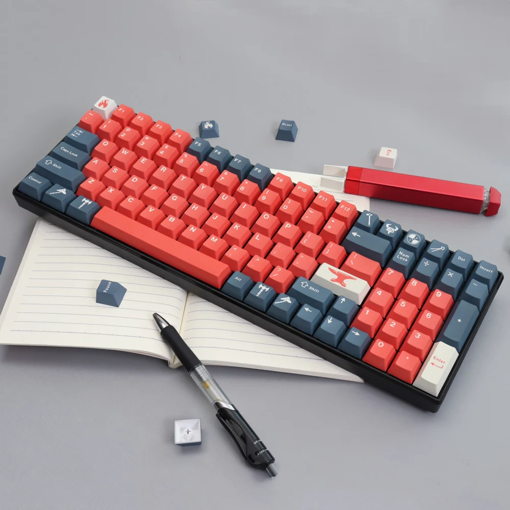 

129Keys GMK Reforged Keycap PBT DYE-Sublimation Cherry Profile Personalized Keycaps For MX Switch Mechanical Keyboard
