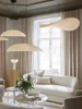Minimalist Wabi Sabi Silk Pendant Lights Living Bedroom Bar Lustres Led Chandelier Loft Hanging Home Indoor Decor Lamps Fixtures 3