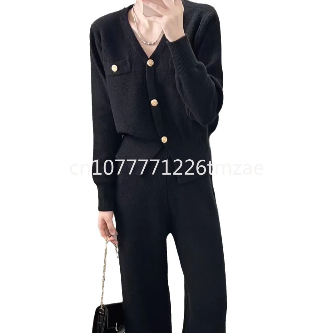 

Новинка 2024, весенне-осенние брюки для взрослых женщин, девушек, девушек, яркие шелковые белые широкие брюки, женские трикотажные брюки из двух частей