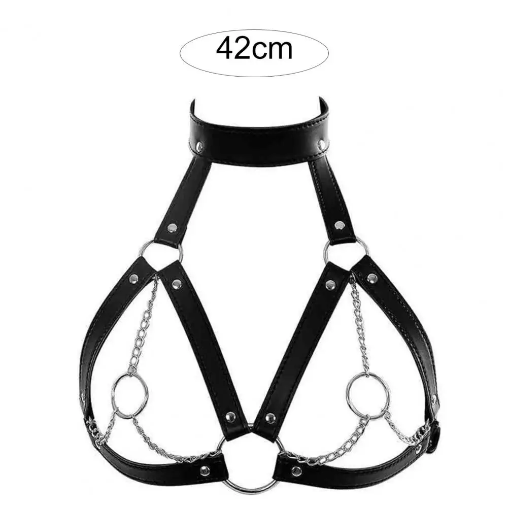 Universal Female Punk Sexy Body Harness Bra Faux Leather Sexy Bra Strap Hollow Out for Home women bra erotic lingerie