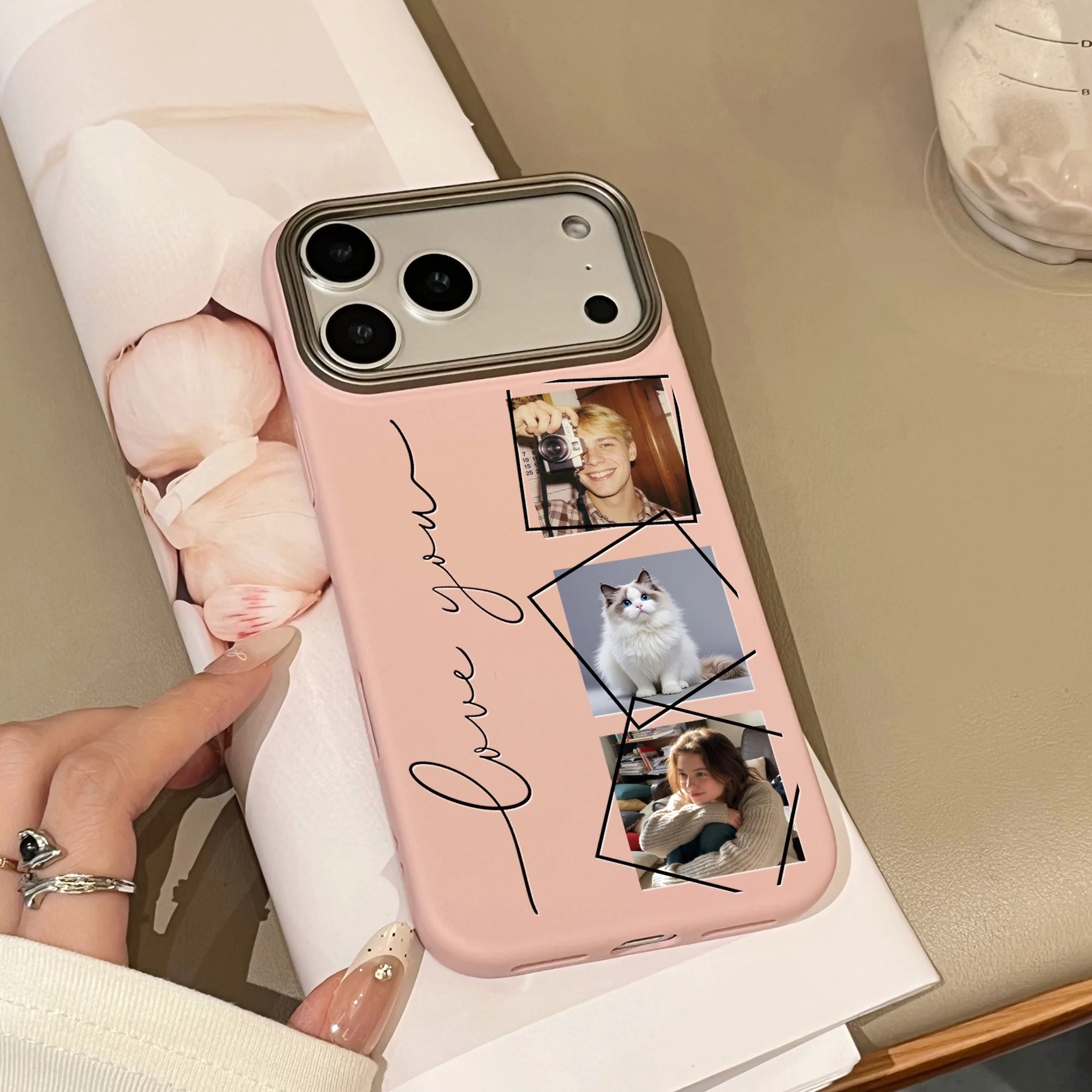 Personalized Custom Parents Children Myself Pets Companion Photos Phone Case thumbnail 3