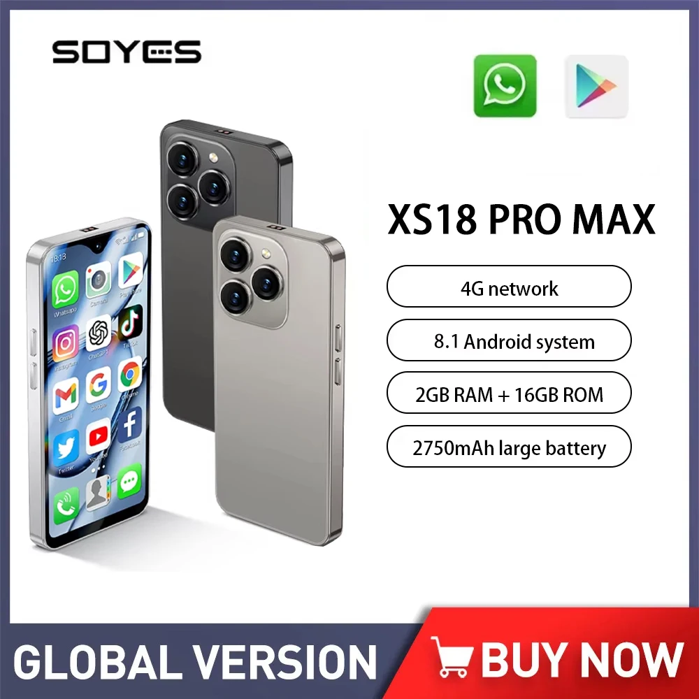SOYES XS18 Pro Max 4.3インチ画面 4G Android 8 SOYES-XS18 Pro Max Miniスマートフォン,4.3インチ画面,4G