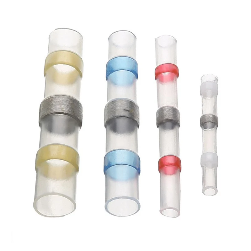 Waterproof Solder Seal Heat Connector Shrink Butt Connectors Lug Terminals Electrical Wire Car Insulated Terminal 50/100/200Pcs