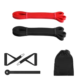 Latex Elastic Resistance Bands for Home Workout and Fitness Equipment (2 pcs with handle)
